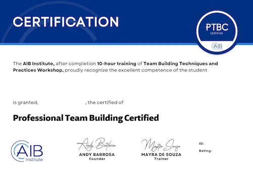 Professional Team Building Certified